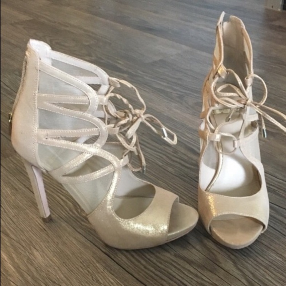 Marciano gold heels